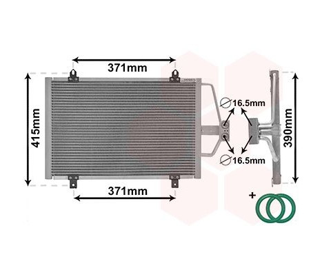 Condenser, air conditioning *** IR PLUS *** 43005201 International Radiators Plus, Image 2