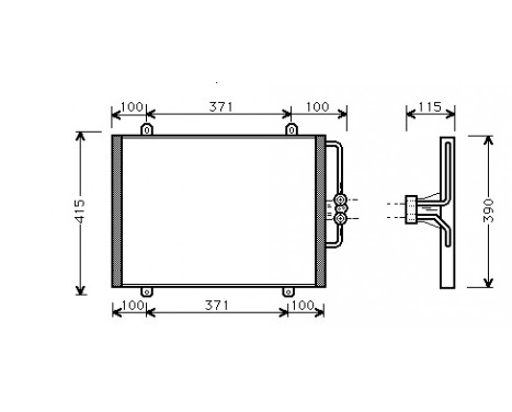 Condenser, air conditioning *** IR PLUS *** 43005201 International Radiators Plus