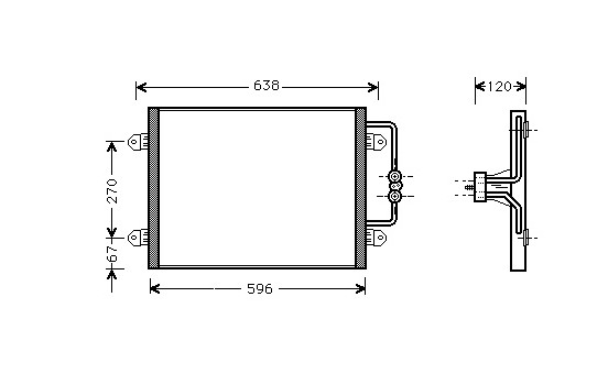 Condenser, air conditioning *** IR PLUS *** 43005256 International Radiators Plus