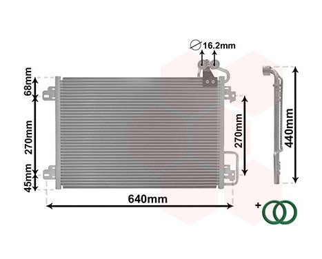 Condenser, air conditioning *** IR PLUS *** 43005273 International Radiators Plus, Image 2