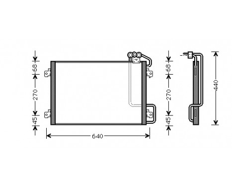 Condenser, air conditioning *** IR PLUS *** 43005273 International Radiators Plus