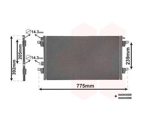 Condenser, air conditioning *** IR PLUS *** 43005280 International Radiators Plus, Image 2