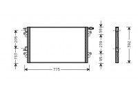 Condenser, air conditioning *** IR PLUS *** 43005280 International Radiators Plus