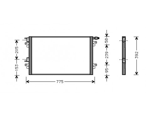 Condenser, air conditioning *** IR PLUS *** 43005280 International Radiators Plus