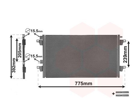 Condenser, air conditioning *** IR PLUS *** 43005366 International Radiators Plus, Image 2