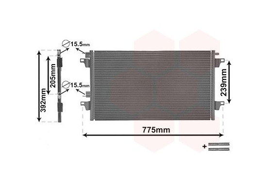 Condenser, air conditioning *** IR PLUS *** 43005366 International Radiators Plus, Image 2