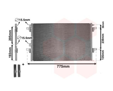 Condenser, air conditioning *** IR PLUS *** 43005382 International Radiators Plus, Image 2