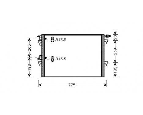 Condenser, air conditioning *** IR PLUS *** 43005382 International Radiators Plus