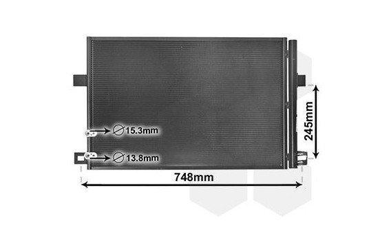 Condenser, air conditioning *** IR PLUS *** 58005369 International Radiators Plus