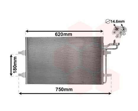 Condenser, air conditioning *** IR PLUS *** 59005140 International Radiators