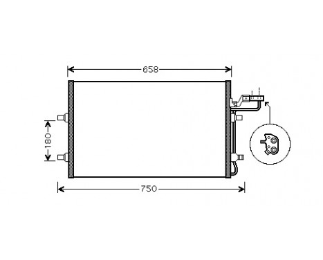Condenser, air conditioning *** IR PLUS *** 59005140 International Radiators, Image 2