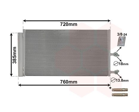 Condenser, air conditioning *** IR PLUS *** 59005194 International Radiators Plus