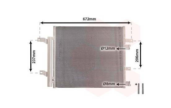 Condenser, air conditioning *** IR PLUS *** 77005056 International Radiators Plus