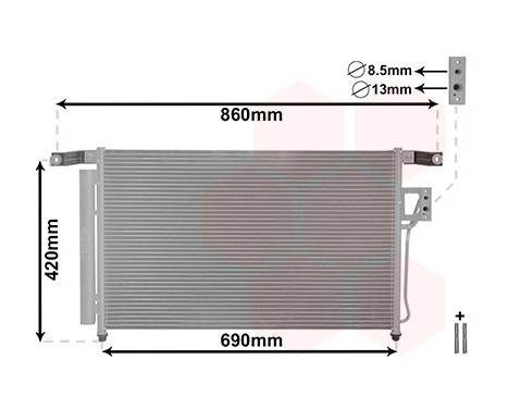 Condenser, air conditioning *** IR PLUS *** 82005175 International Radiators Plus, Image 2