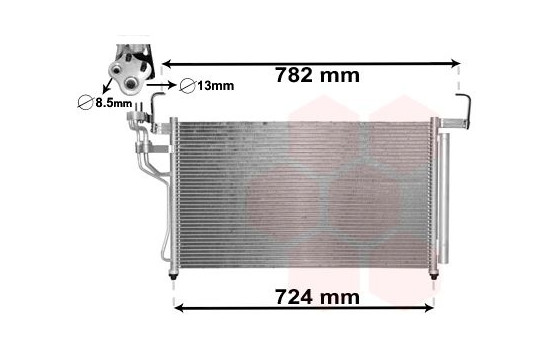 Condenser, air conditioning *** IR PLUS *** 82005315 International Radiators Plus
