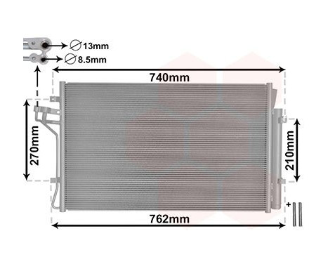 Condenser, air conditioning *** IR PLUS *** 82005432 International Radiators Plus