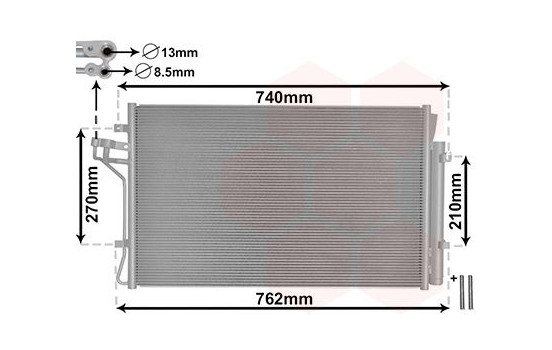 Condenser, air conditioning *** IR PLUS *** 82005432 International Radiators Plus