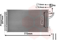 Condenser, air conditioning *** IR PLUS *** 83005255 International Radiators Plus