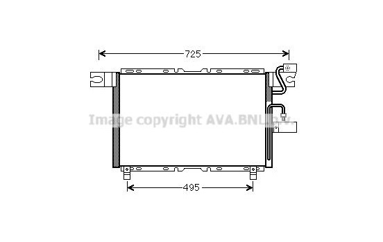 Condenser, air conditioning IS5027 Ava Quality Cooling