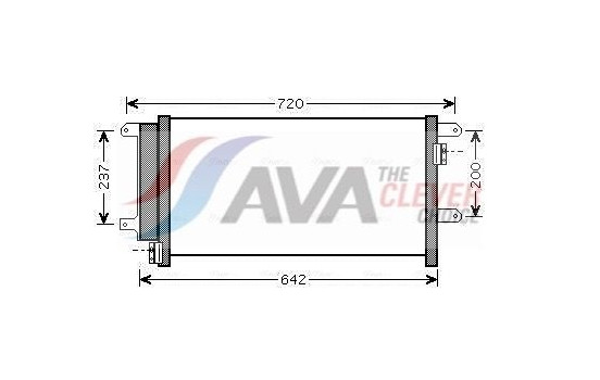 Condenser, air conditioning IVA5089D Ava Quality Cooling