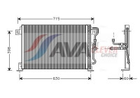 Condenser, air conditioning JE5019 Ava Quality Cooling