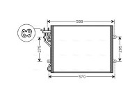 Condenser, air conditioning JE5035 Ava Quality Cooling