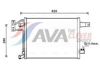 Condenser, air conditioning JEA5049 Ava Quality Cooling