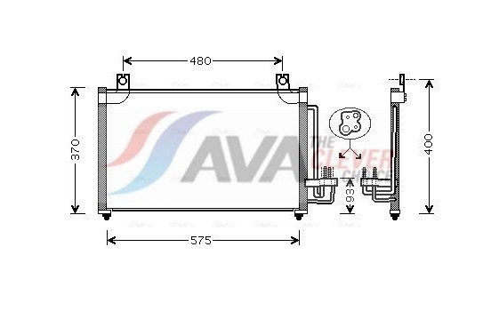 Condenser, air conditioning KA5031 Ava Quality Cooling