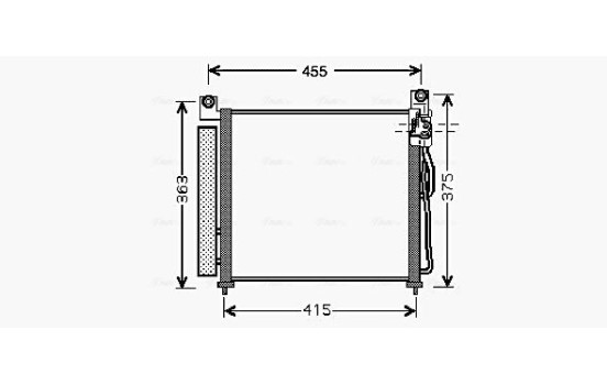 Condenser, air conditioning KA5065D Ava Quality Cooling