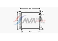 Condenser, air conditioning KA5065D Ava Quality Cooling