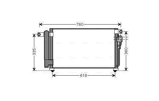 Condenser, air conditioning KA5081D Ava Quality Cooling