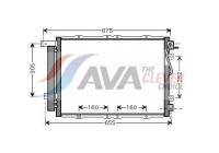 Condenser, air conditioning KA5091D Ava Quality Cooling