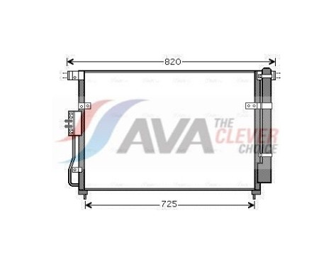 Condenser, air conditioning KA5112D Ava Quality Cooling
