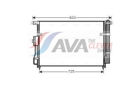 Condenser, air conditioning KA5112D Ava Quality Cooling