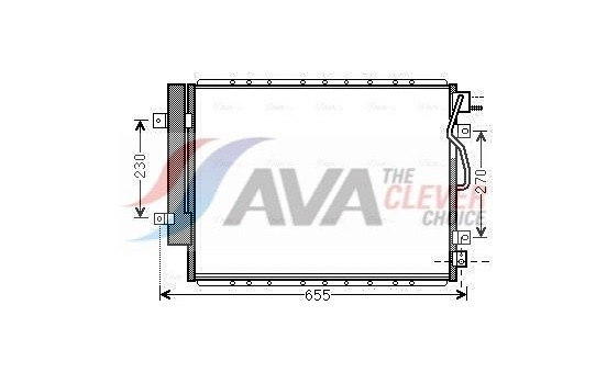 Condenser, air conditioning KA5123D Ava Quality Cooling