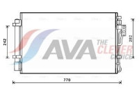 Condenser, air conditioning KA5157D Ava Quality Cooling