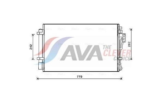 Condenser, air conditioning KA5157D Ava Quality Cooling