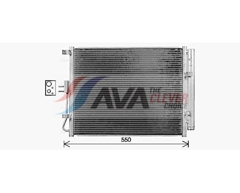 Condenser, air conditioning KA5316D Ava Quality Cooling, Image 2