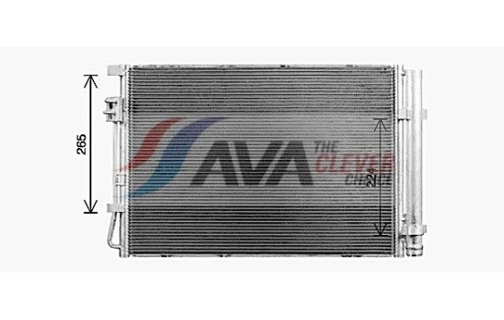Condenser, air conditioning KA5341D Ava Quality Cooling