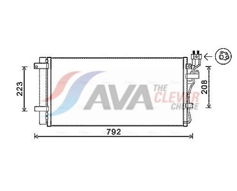 Condenser, air conditioning KAA5148D Ava Quality Cooling