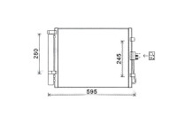 Condenser, air conditioning KAA5150D Ava Quality Cooling