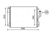 Condenser, air conditioning KAA5151D Ava Quality Cooling