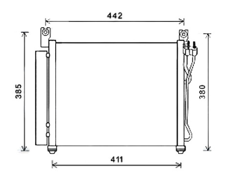 Condenser, air conditioning KAA5158D Ava Quality Cooling
