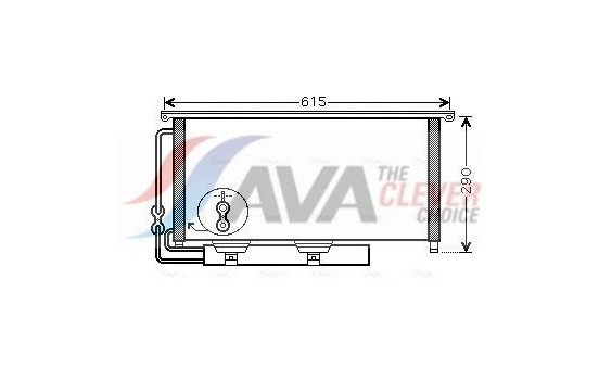 Condenser, air conditioning MC5007D Ava Quality Cooling, Image 2