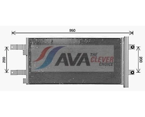 Condenser, air conditioning MN5140D Ava Quality Cooling