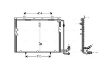 Condenser, air conditioning MS5207 Ava Quality Cooling