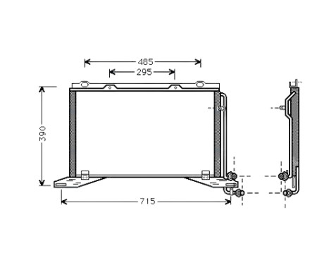 Condenser, air conditioning MS5222 Ava Quality Cooling