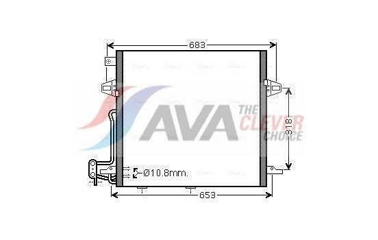Condenser, air conditioning MS5406D Ava Quality Cooling