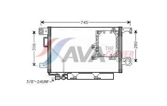 Condenser, air conditioning MS5564D Ava Quality Cooling