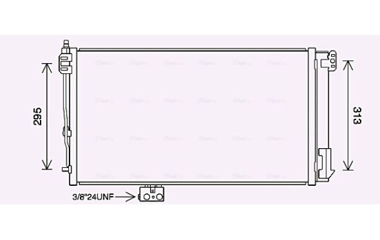 Condenser, air conditioning MS5696D Ava Quality Cooling